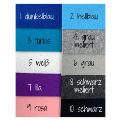 Geschenk für Erzieherin, Abschied im Kindergarten, personalisiert, Untersetzer aus Filz, bestickter Untersetzer