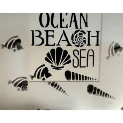 Geschenk für Freundin: Bilderrahmen mit Ostsee-Spruch & Strandgut – Maritime Deko im skandinavischen Stil