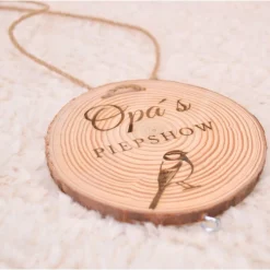 Geschenk für Opa zum Geburtstag - Meisenknödelhalter mit Gravur „Opas Piepshow“ - Geschenkidee Garten