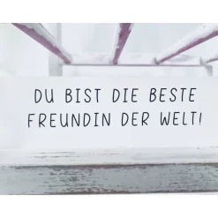 Geschenk Freundin / beste Freundin der Welt / Flaschenpost / Karte