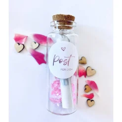 Geschenk Freundin / beste Freundin der Welt / Flaschenpost / Karte