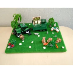 Geschenk Garten Deko – Einzigartige Szene für den Bauernhof oder den Landwirt Deines Vertrauens vom SaBienchenshop