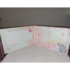 Geschenk Geburt Baby Mädchen Gutscheinverpackung Shadow Box handgemacht