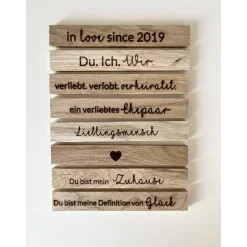 Geschenk Hochzeit/ Valentinstag/ Jahrestag … Herz Liebe
