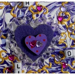 Geschenk ICH LIEBE DICH zu Ostern Valentinstag Muttertag kleine Collage mit Herz