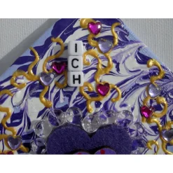 Geschenk ICH LIEBE DICH zu Ostern Valentinstag Muttertag kleine Collage mit Herz