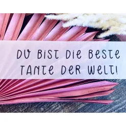 Geschenk Karte Tante/ Flaschenpost