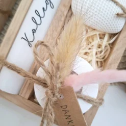 Geschenk Kollegin mit Herz Kollege Geschenkset Dankeschön Dekoherz Kerzenhalter rund Kerzenset Geschenkset Stabkerze Hol