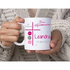 Geschenk Kommunion Tasse personalisiert