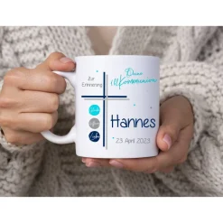 Geschenk Kommunion Tasse personalisiert