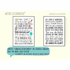 Geschenk Konfirmation Kommunion Firmung Mutmacher Wünsche - Sprücheposter Teeniezimmer Jugendzimmer Studentenbude- Träum