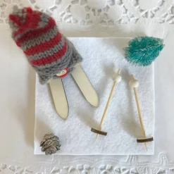 Geschenk Ski verpacken für Skifahren Skifahrer Skiurlaub Skikurs Langlauf Skitourengeher Skier Geldgeschenk Gutschein