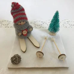 Geschenk Ski verpacken für Skifahren Skifahrer Skiurlaub Skikurs Langlauf Skitourengeher Skier Geldgeschenk Gutschein