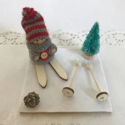 Geschenk Ski verpacken für Skifahren Skifahrer Skiurlaub Skikurs Langlauf Skitourengeher Skier Geldgeschenk Gutschein