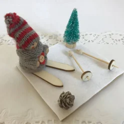 Geschenk Ski verpacken für Skifahren Skifahrer Skiurlaub Skikurs Langlauf Skitourengeher Skier Geldgeschenk Gutschein