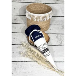 Geschenk Studium Uni kleine Schultüte weiterführende Schule aus Musselinstoff 35 cm