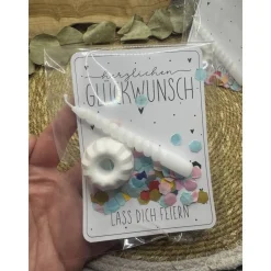 Geschenk To Go | Kleinigkeit zum Geburtstag | Gugelhupf | Karte | Happy Birthday