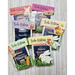 Geschenk to go, Handgemachte Teetüten – kleines Geschenk zu Ostern für Kollegen & Freunde