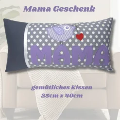 Geschenk zum Muttertag Mama Kissen Geburtstagsgeschenk Beste Freundin Kuschelkissen