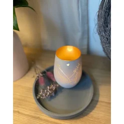 Geschenk zum Valentinstag | Windlicht | Valentinstagsgeschenk | Liebe| Alles Liebe | Windlicht mit Gravur | Partnerlicht