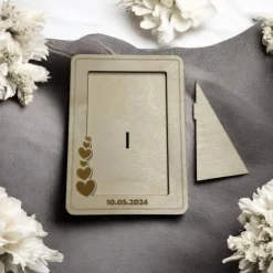 Geschenk zum Valentinstag | Personalisierter Bilderrahmen | Persönliches Geschenk zum Jahrestag | Bilderrahmen aus Holz