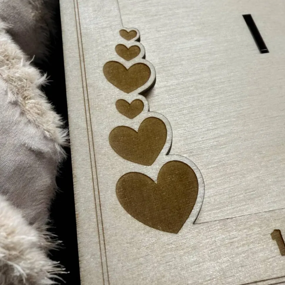 Geschenk zum Valentinstag | Personalisierter Bilderrahmen | Persönliches Geschenk zum Jahrestag | Bilderrahmen aus Holz