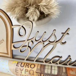 Geschenk zur Hochzeit | Geld für Hochzeit verschenken | Hochzeitsgeschenk mit Wunschgravur | Geldgeschenk zur Hochzeit |