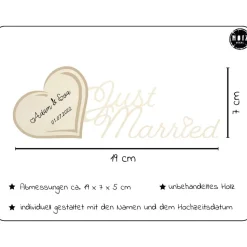 Geschenk zur Hochzeit | Geld für Hochzeit verschenken | Hochzeitsgeschenk mit Wunschgravur | Geldgeschenk zur Hochzeit |