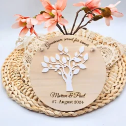 Geschenk zur Hochzeit | personalisiertes Geschenk zur Hochzeit | Ideen für Geldgeschenke | Holzschild Hochzeit