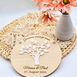 Geschenk zur Hochzeit | personalisiertes Geschenk zur Hochzeit | Ideen für Geldgeschenke | Holzschild Hochzeit