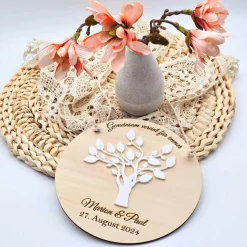 Geschenk zur Hochzeit | personalisiertes Geschenk zur Hochzeit | Ideen für Geldgeschenke | Holzschild Hochzeit
