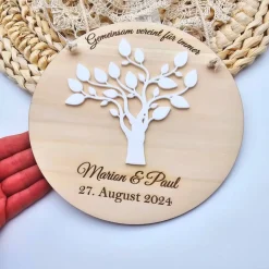 Geschenk zur Hochzeit | personalisiertes Geschenk zur Hochzeit | Ideen für Geldgeschenke | Holzschild Hochzeit
