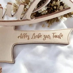 Geschenk zur Taufe | Geldgeschenk zur Taufe | Taufgeschenk Geld mit Wunschgravur | Geschenk zur Kommunion personalisiert