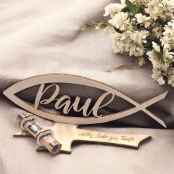 Geschenk zur Taufe | Geldgeschenk zur Taufe | Taufgeschenk Geld mit Wunschgravur | Geschenk zur Kommunion personalisiert