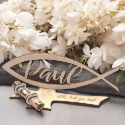 Geschenk zur Taufe | Geldgeschenk zur Taufe | Taufgeschenk Geld mit Wunschgravur | Geschenk zur Kommunion personalisiert