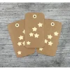 Geschenkanhänger **Sternenschauer** 6er Set von ZWEIFARBIG Kraftpapier Weihnachten Anhänger Dekoration Stern
