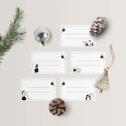 Geschenkaufkleber Set *Süße Weihnachtstiere* / Etiketten für Adventskalender und Weihnachtsgeschenke