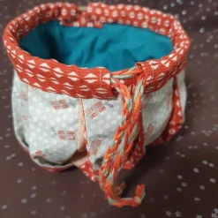 Geschenkbeutel aus Designerstoffen, in japanischem Stil, Omiyage Gift Bag, wieder verwendbar, mit Fingerlooping Kordel