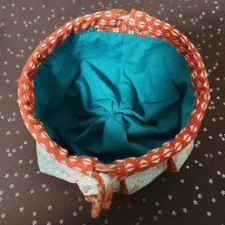 Geschenkbeutel aus Designerstoffen, in japanischem Stil, Omiyage Gift Bag, wieder verwendbar, mit Fingerlooping Kordel