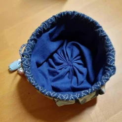 Geschenkbeutel aus Designerstoffen, in japanischem Stil, Omiyage Gift Bag, wieder verwendbar, mit Kumihimo Kordel