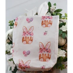Geschenkbeutel aus Stoff für Ostern für Kinder – personalisiert & wiederverwendbar - Cake Bunny