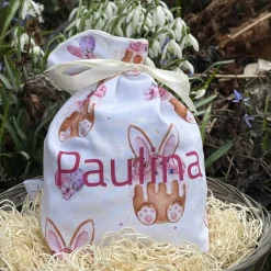 Geschenkbeutel aus Stoff für Ostern für Kinder – personalisiert & wiederverwendbar - Cake Bunny