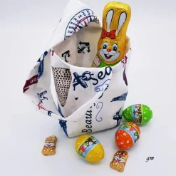 Geschenkbeutel aus Stoff – wiederverwendbare kleine Stofftasche, ideal für Geschenke, 16 x 20 cm