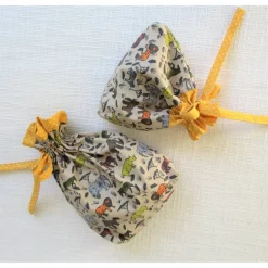 Geschenkbeutel für Kinder mit Zootieren nachhaltig und vielseitig verwendbar Doppelpack