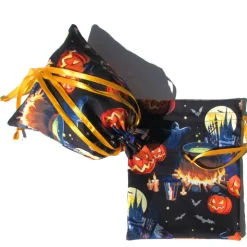 Geschenkbeutel Gespensterparty aus Baumwolle mit Tunnelzug – Geschenkverpackung