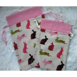 Geschenkbeutel, Osterbeutel, nachhaltige Geschenkverpackung, Hasenmotiv