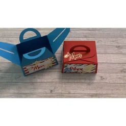 Geschenkbox / Geschenkverpackung zum Geburtstag oder anderen Anlässen, „Maritime Grüße“ Ahoi, Moin, Handarbeit