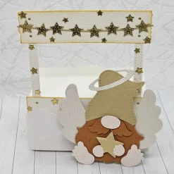 Geschenkbox Engel-Wichtelbox mit Stern & Schutzengel – Handgemacht & Individuell