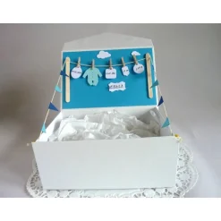 Geschenkbox, Erinnerungsbox zur Geburt/Taufe, personalisiert/individualisierbar mit den Geburtsdaten