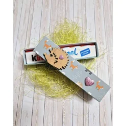 Geschenkbox für Geldgeschenk Reagenzglas - Igel – Handgemachte Geschenkidee